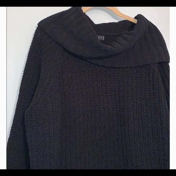 Grace Sweaters - Grace Black cowl neck sweater